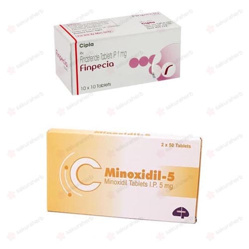 핀페시아 300정 + 미녹시딜 5 300정 (피나스테리드 Finasteride 1mg + 미녹시딜 Minoxidil 5mg)