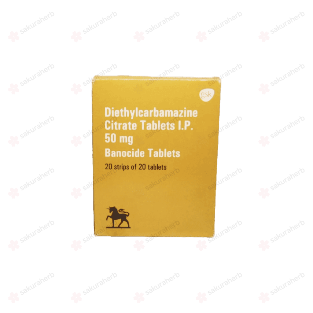 반노시드 테블릿 (구연산디에틸카바마진 Diethylcarbamazine citrate, DEC 50mg)