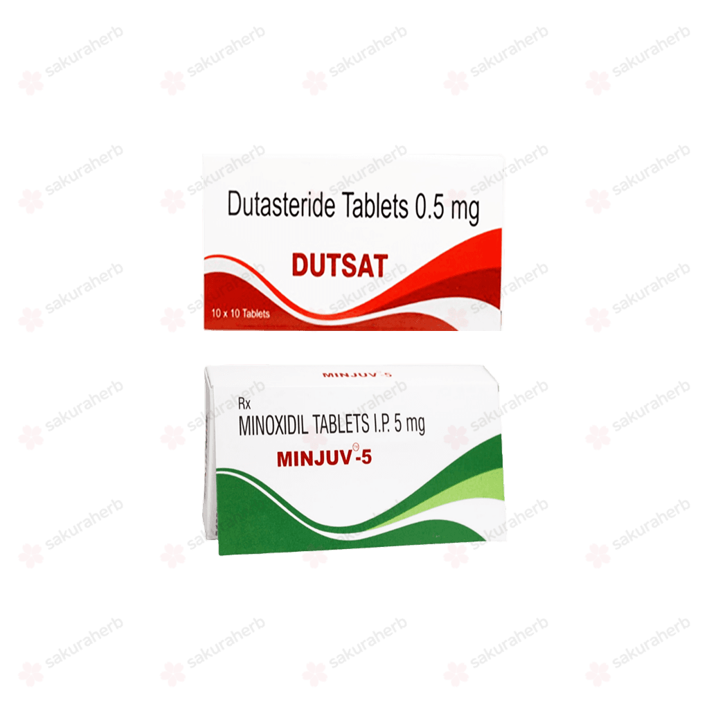두사트 +민주브 5 (두타스테리드 Dutasteride 0.5mg + 미녹시딜 Minoxidil 5mg)
