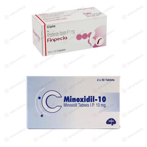 핀페시아 300정 + 미녹시딜 10 300정(피나스테리드 Finasteride 1mg + 미녹시딜 Minoxidil 10mg)