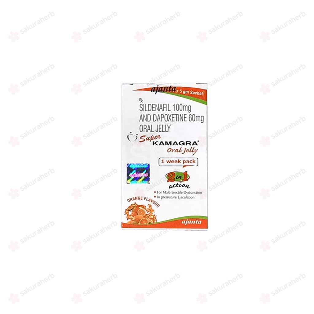 슈퍼카마그라 오랄젤리 (구연산 실데나필 Sildenafil Citrate 100mg + 다폭세틴 Dapoxetine 60mg)