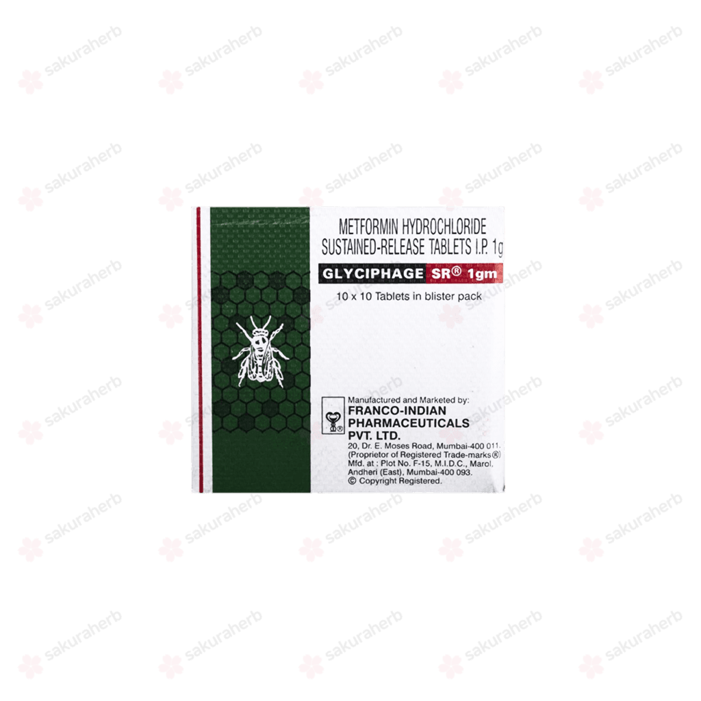 글리시파지 SR 1000mg (메트포르민 Metformin Hydrochloride 1000mg)
