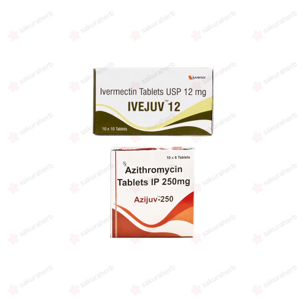 이베주브 + 아지주브 ( 이버멕틴 + 아지트로마이신 12mg 250mg )
