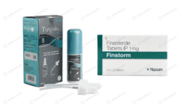 핀스톰 + 투게인 5 % ( 피나스테리드 1mg  + 미녹시딜 5mg Finasteride 1mg + Minoxidil 5mg )