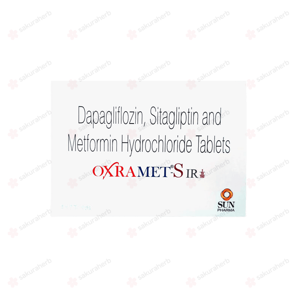 옥스라메트 S IR 5/50/1000mg (다파글리플로진 Dapagliflozin 5mg + 시타글립틴 Sitagliptin 50mg + 메트포르민 Metformin 1000mg)
