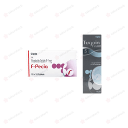 에프페시아 300정 + 투게인 폼 5% 3개(피나스테리드 Finasteride 1mg + 미녹시딜 Minoxidill 5%)