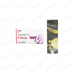 에프페시아 300정 + 투게인 폼 10% 3개 (피나스테리드 Finasteride 1mg + 미녹시딜 Minoxidill 10%)