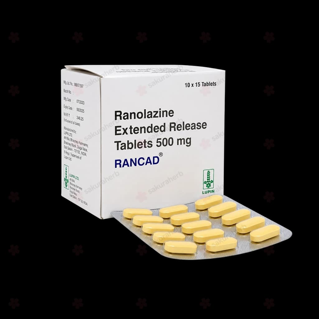 란캐드 ( 라놀라진 Ranolazine 500mg 서방정 )