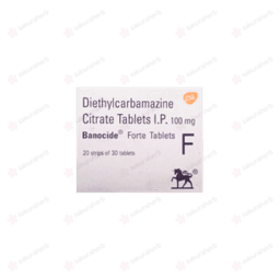 반노시드 포르테 테블릿 (구연산디에틸카바마진 Diethylcarbamazine citrate, DEC 100mg) 반노시드 포르테 테블릿 (구연산디에틸카바마진 Diethylcarbamazine citrate, DEC 100mg)