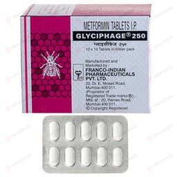 글리시파지 250 (메트포르민 Metformin Hydrochloride 250mg) 글리시파지 250 (메트포르민 Metformin Hydrochloride 250mg)