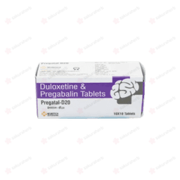 프레가탈 D20 ( 두록세틴 + 프레가발린 Duloxetine 20mg + Pregabalin 75mg ) 프레가탈 D20 ( 두록세틴 + 프레가발린 Duloxetine 20mg + Pregabalin 75mg )